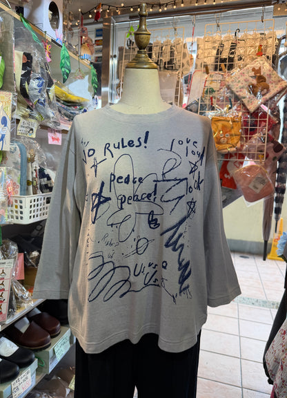 Tumugu No Rules… T-shirt, 2 Colors, made in Japan