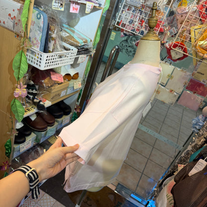 D/d Pink Cotton T-shirt, made in Japan