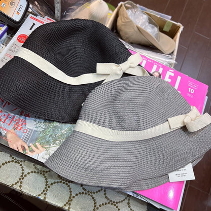 Sale- Lueuf Ribbon Straw Hat, 3 Colors