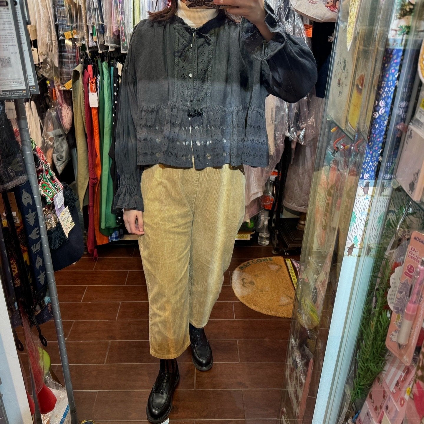 EXTRA20- TSUHARU by SM2 Lace Linen Shirt Top, 2 Colors, made in India