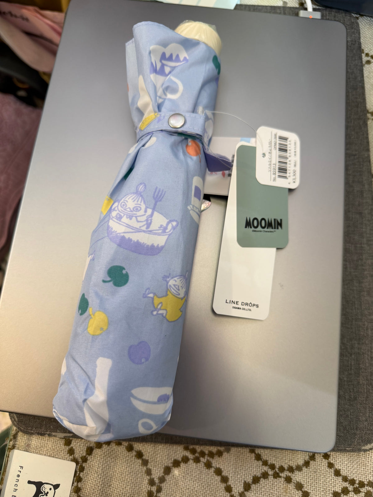 Ogawa Little My Light Blue Rain/Sun Folding Umbrella, 90% UV Cut