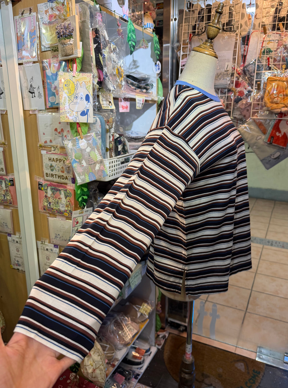 Le Melange Striped T-shirt, 2 Colors, made in Japan