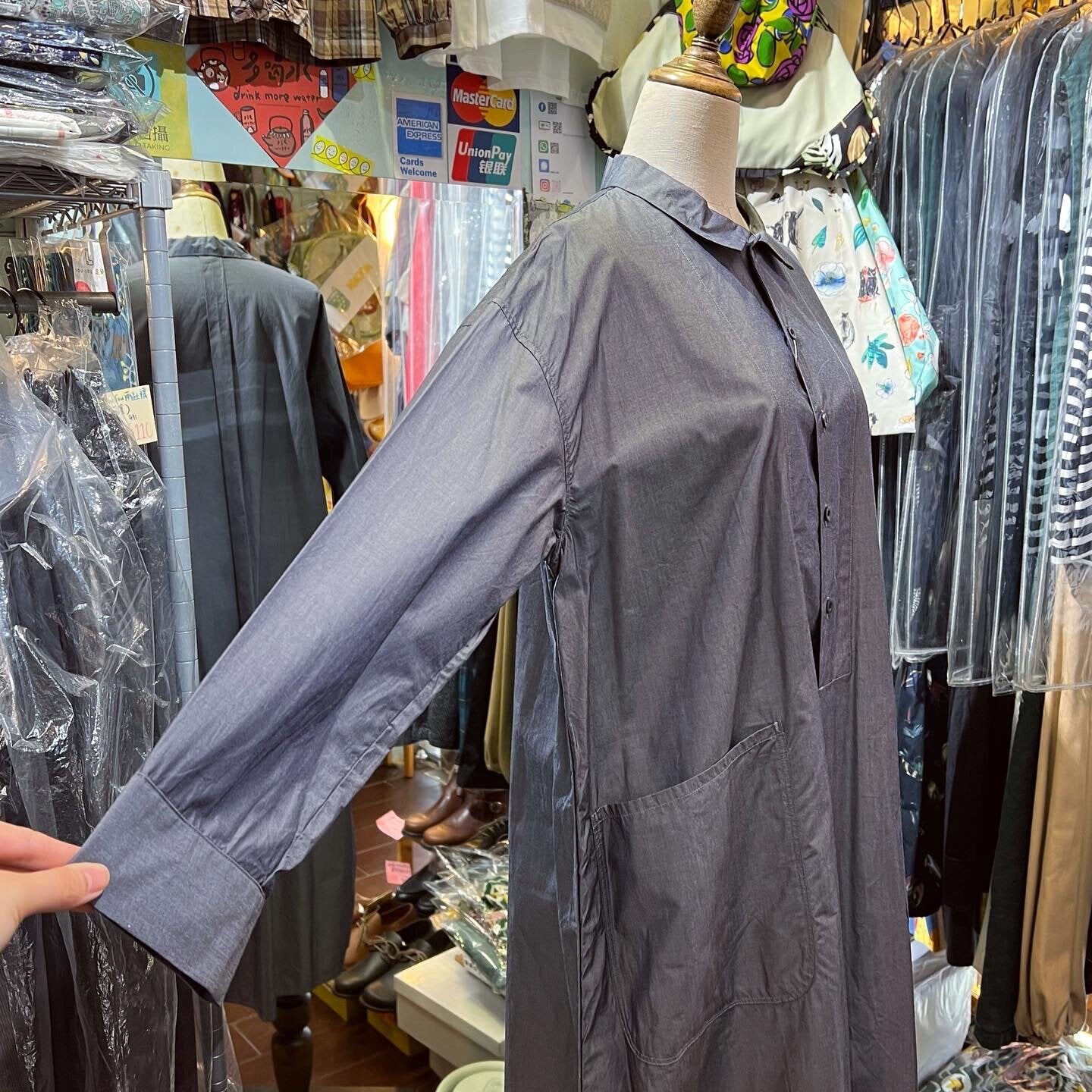 EXTRA20- Nouvelles du paradis Charcoal Dress, made in Japan