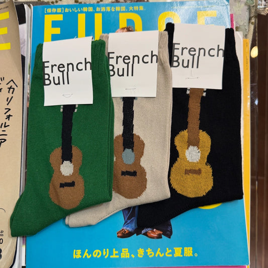French Bull Guitar Socks, 3 Colors, made in Japan