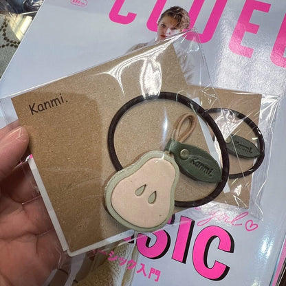 Kanmi Leather Pear Hair Band, made in Japan