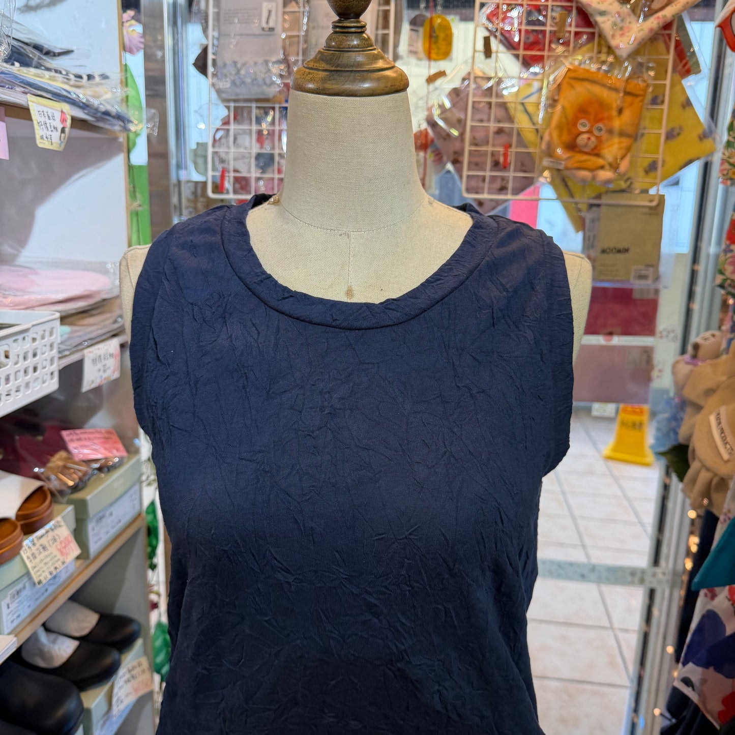 Ichi Cotton-blend Vest Tank Top, 3 Colors, made in Japan