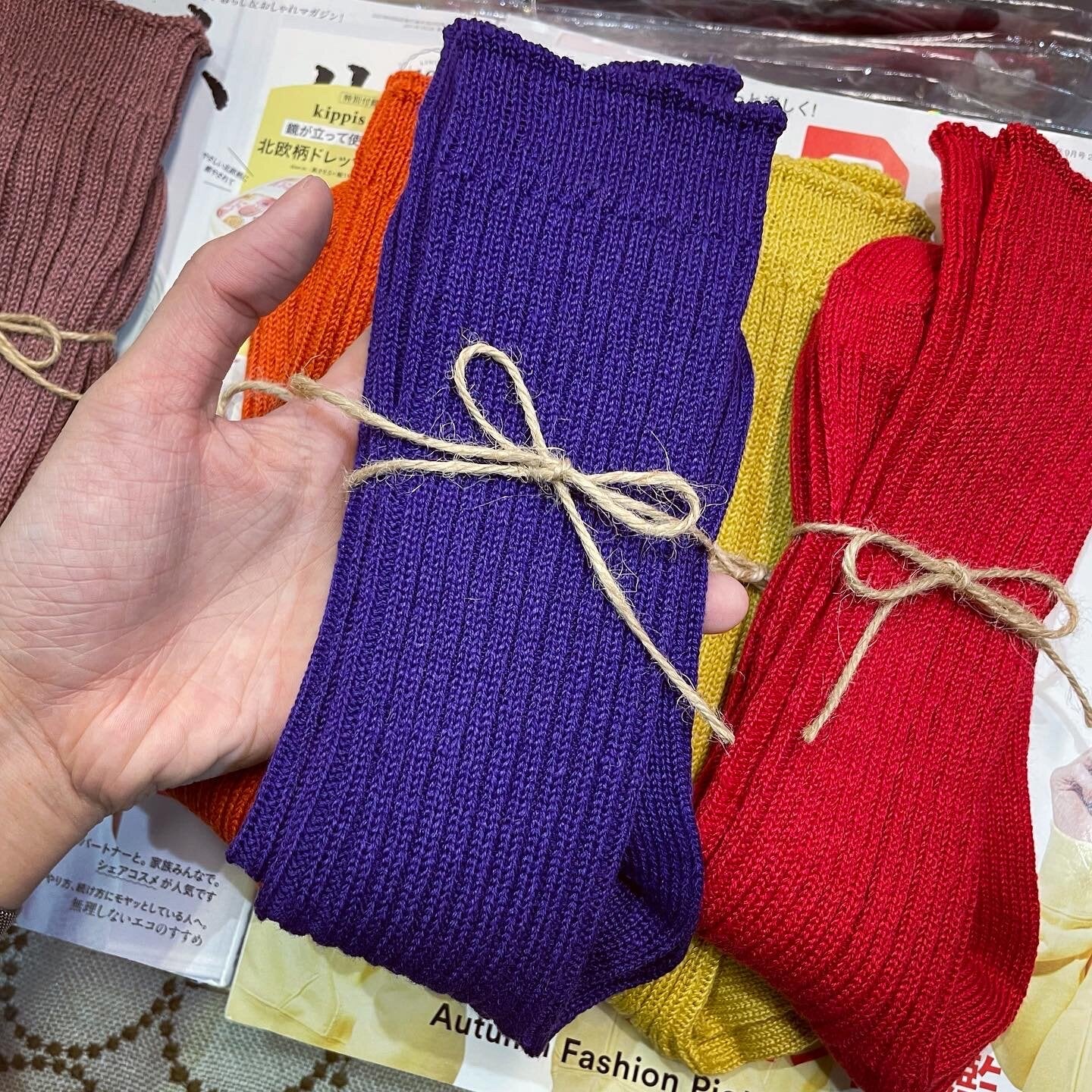 Ichi~ Loiter Long Linen Socks, 10 Colors, made in Japan