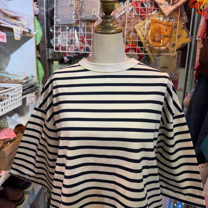 Days Striped T-shirt, 3 Colors, made in Japan