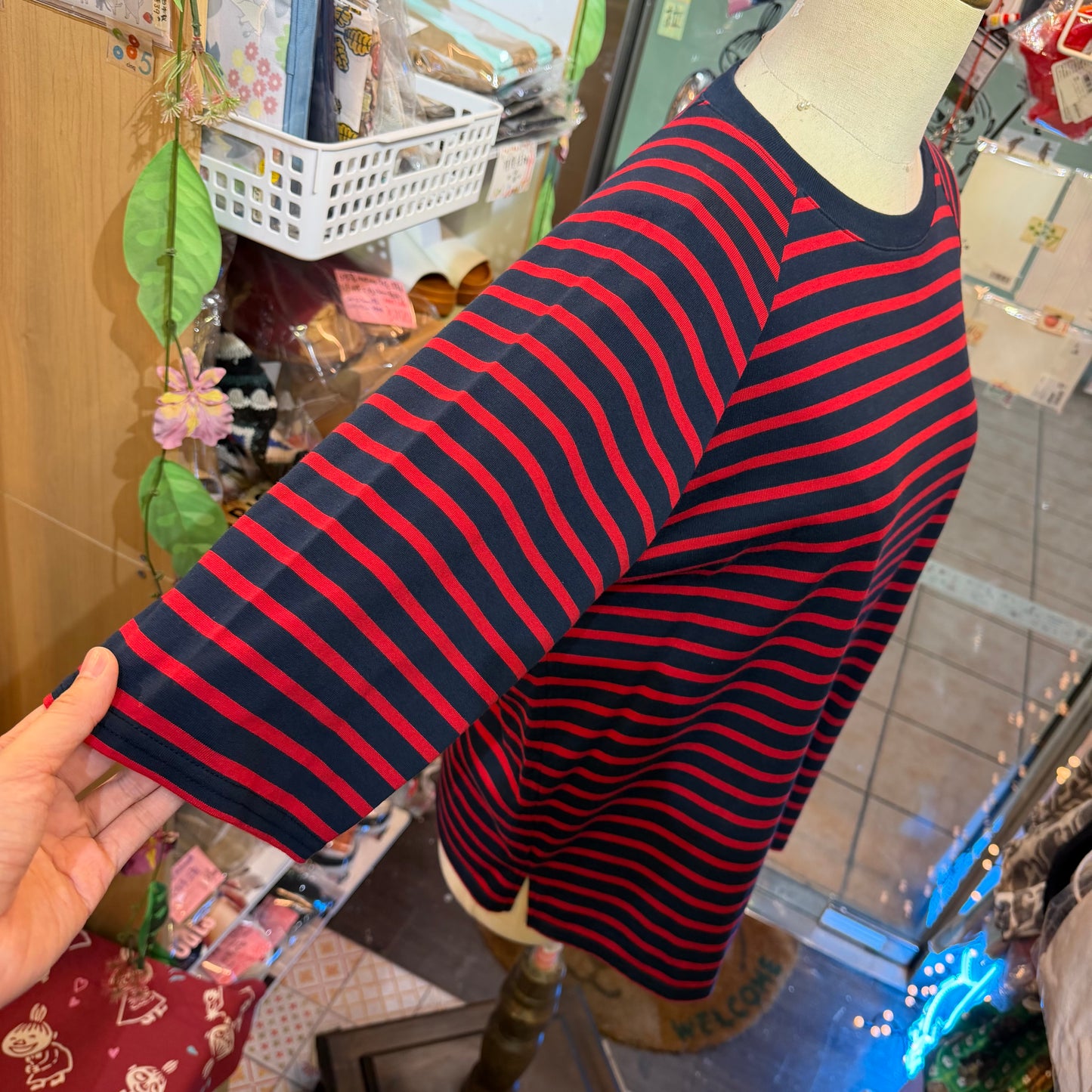 Nachukara Striped T-shirt, 2 Colors, made In Japan