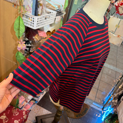 Nachukara Striped T-shirt, 2 Colors, made In Japan