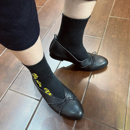 Sale- Paris a Velo Black Leather Shoes, made in Japan