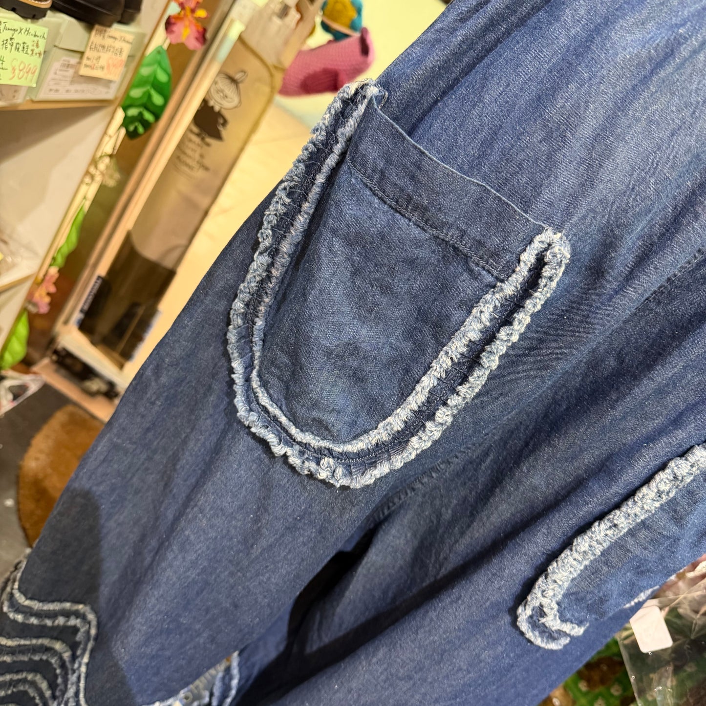 Sale- Tumugu Denim Wide-leg Pants