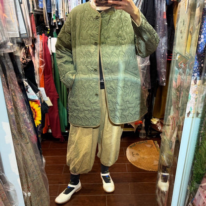Sale- Haupia Dogs Embroidery Green Coat, made in Japan