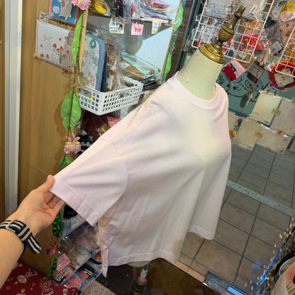 D/d Pink Cotton T-shirt, made in Japan