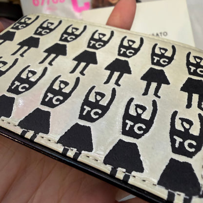 Sale- Tsumori Chisato Leather Card Holder with Box, made in Japan