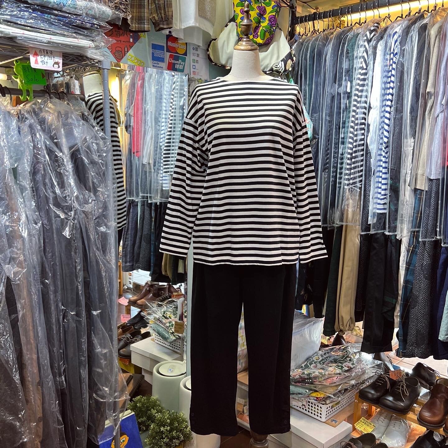 Nouvelles du Paradis Striped T-Shirt, made in Japan
