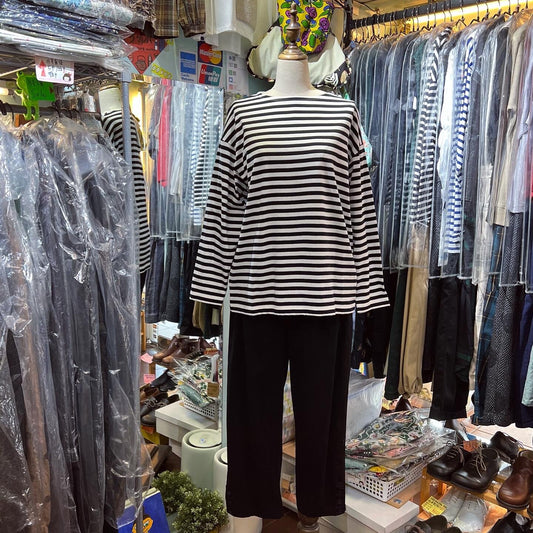EXTRA30- Nouvelles du Paradis Striped T-Shirt, made in Japan