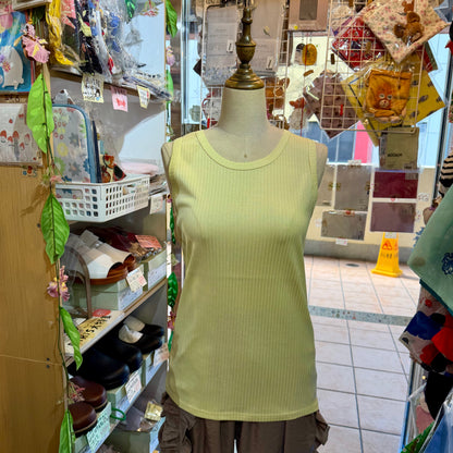 Ichi Cotton Tank Top, 3 Colors, made in Japan