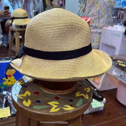 Sale- Lueuf Ribbon Straw Hat, 3 Colors