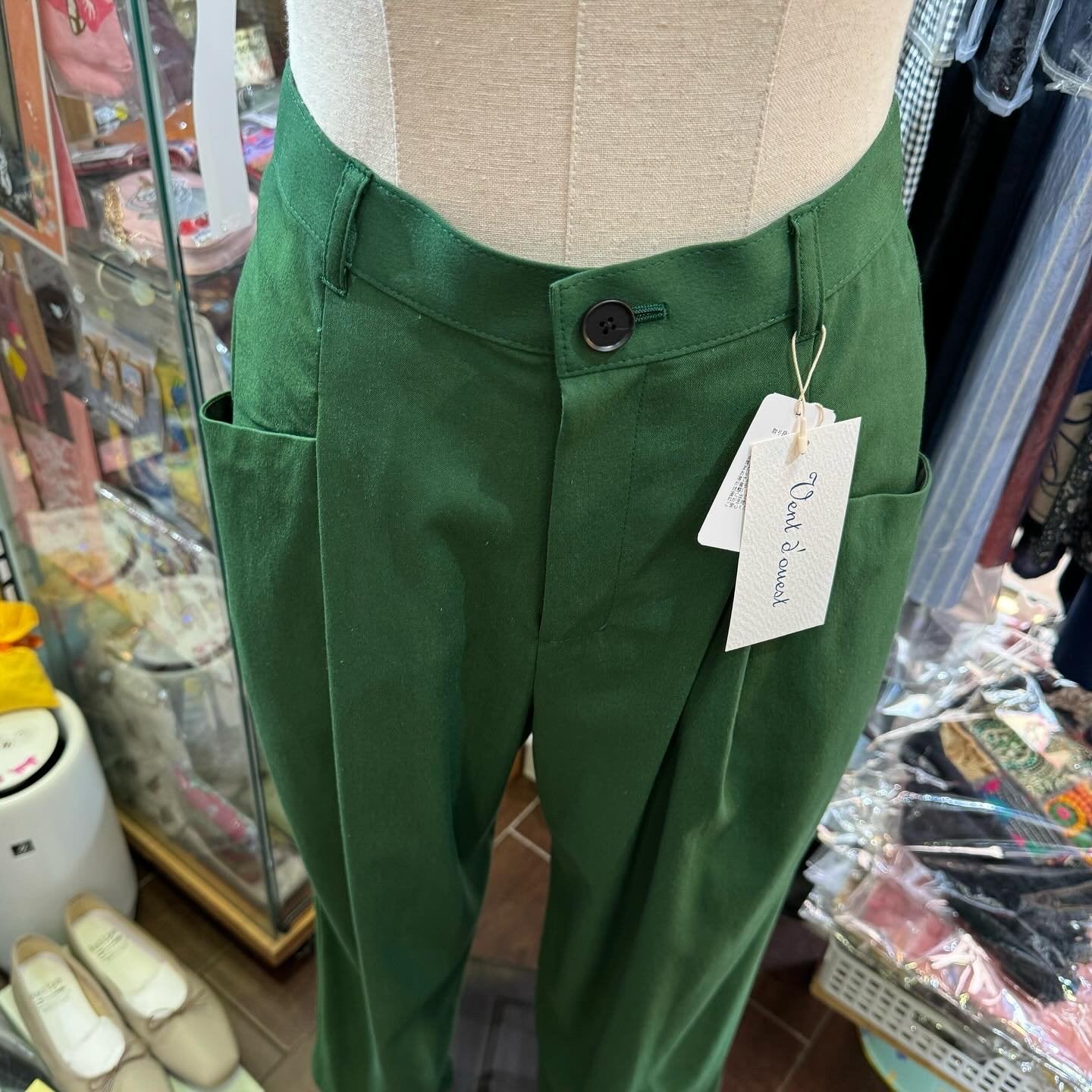 EXTRA20- Vent d Ouest Green Pants, 2 size, made in Japan