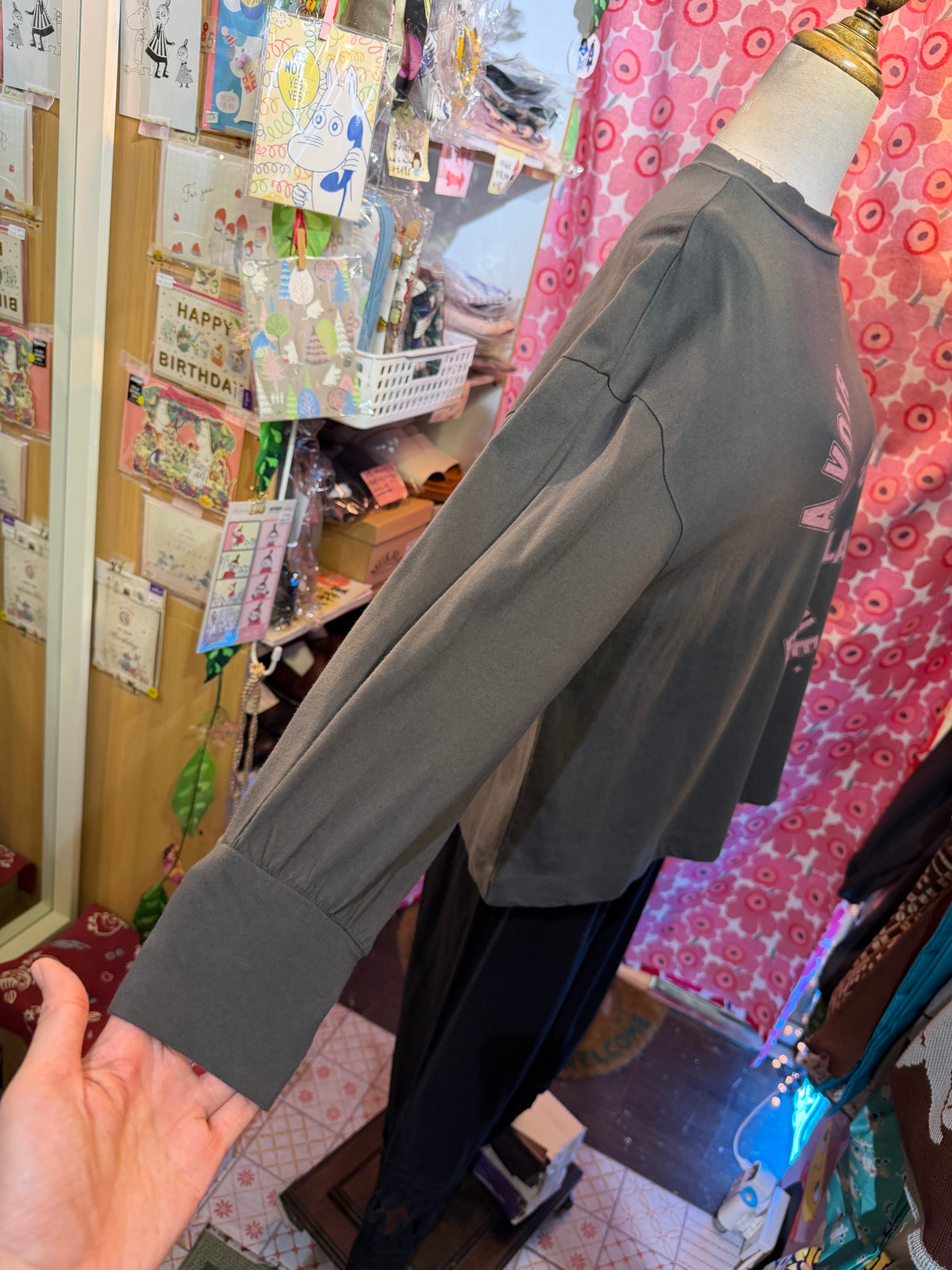 Laiterie A Voir… Charcoal T-shirt, made in Japan