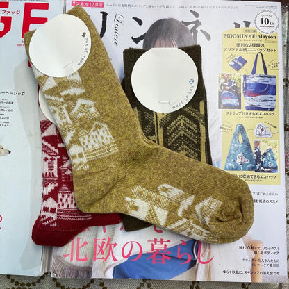 $99 only- Meri ja kuu Wool Socks, made in Japan, 4 Colors