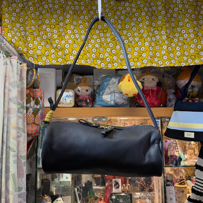 Ampersand Black Leather Bag, made in Japan