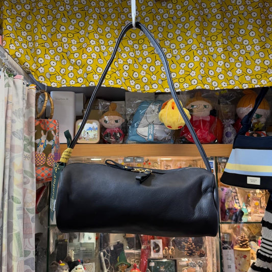 Ampersand Black Leather Bag, made in Japan