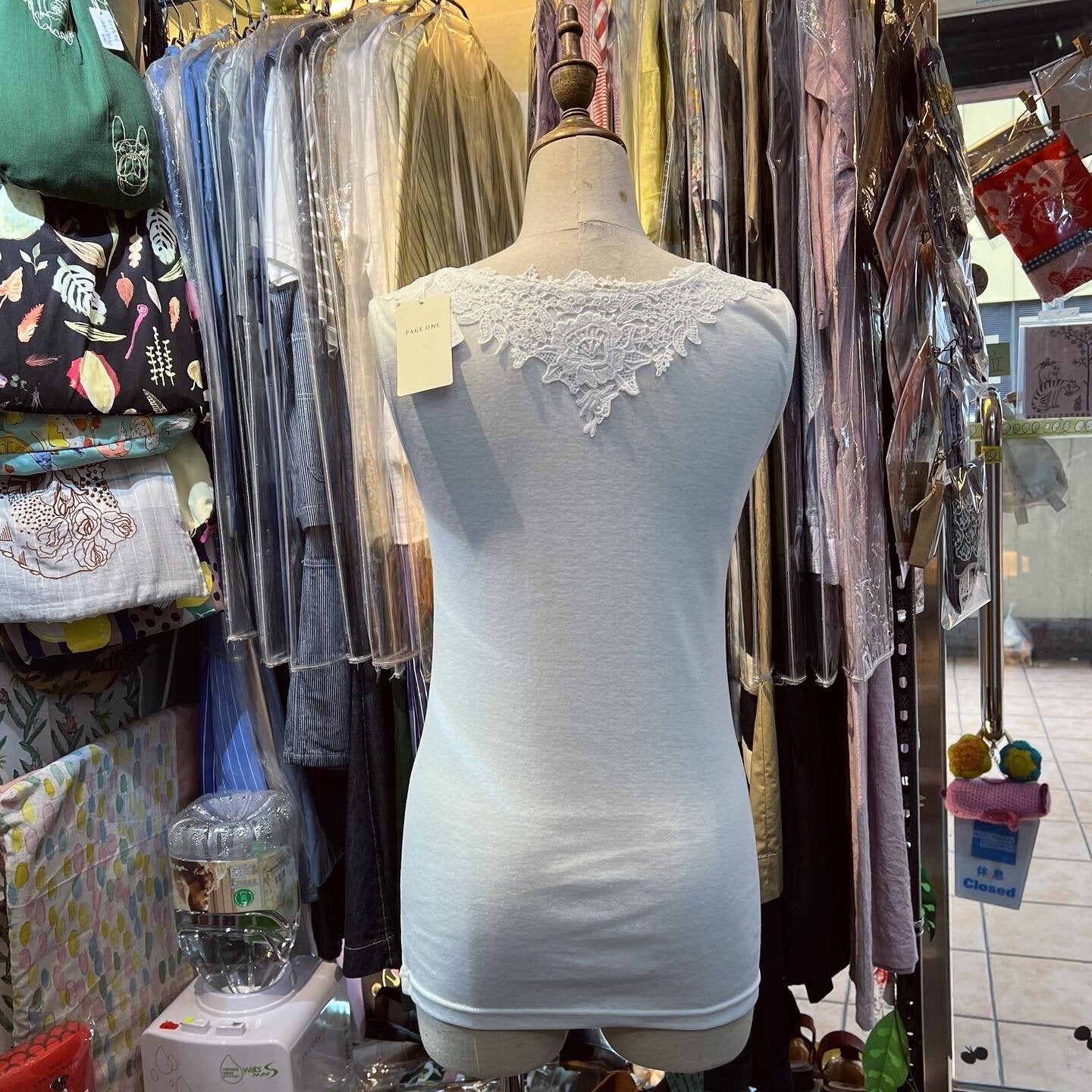 Sale- Page One White Lace Vest,  2 Colors