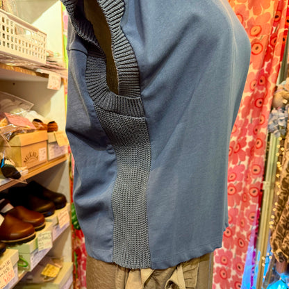 Sale- Munich Blue Blouse, made in Japan