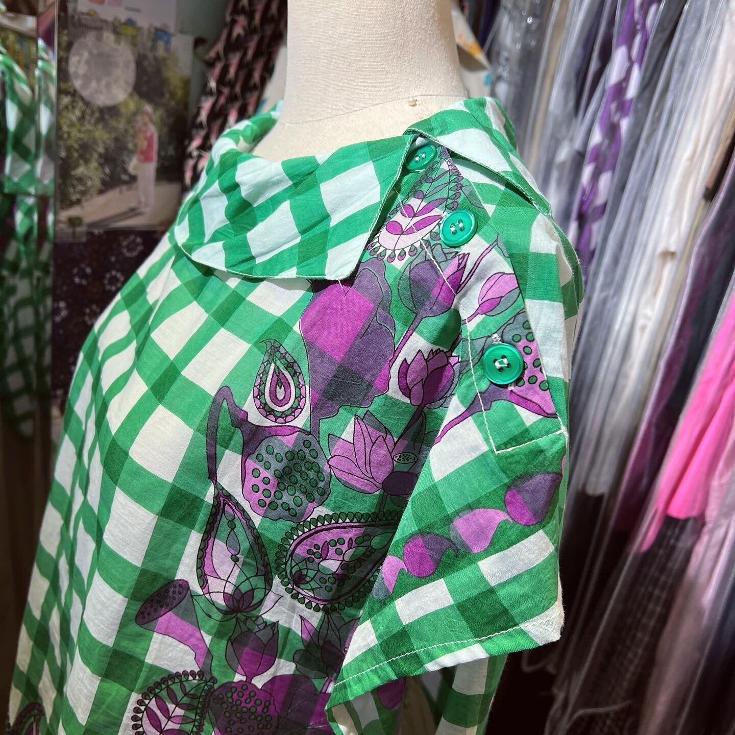 EXTRA20- Kilki Checked Top, 4 Colors, made in India