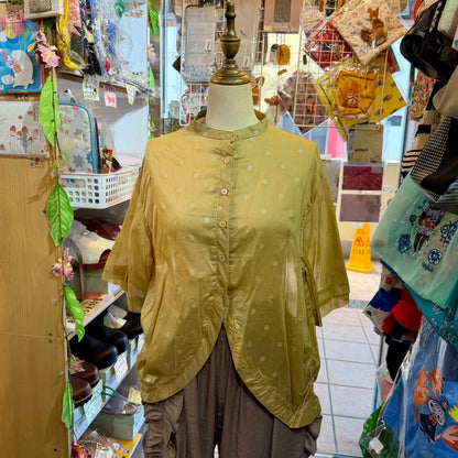 Sale- Ichi Carmel Polka Shirt, made in Vietnam