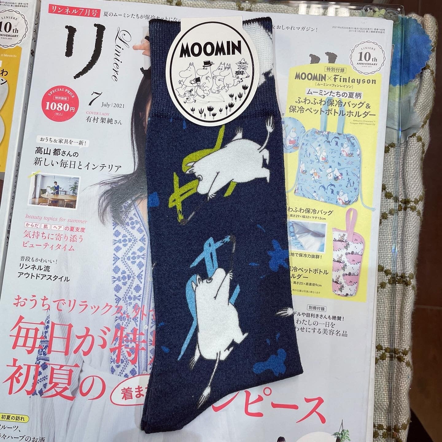 $99 only- Moomin Long Socks, 4 patterns, size 25-27cm, made in Japan