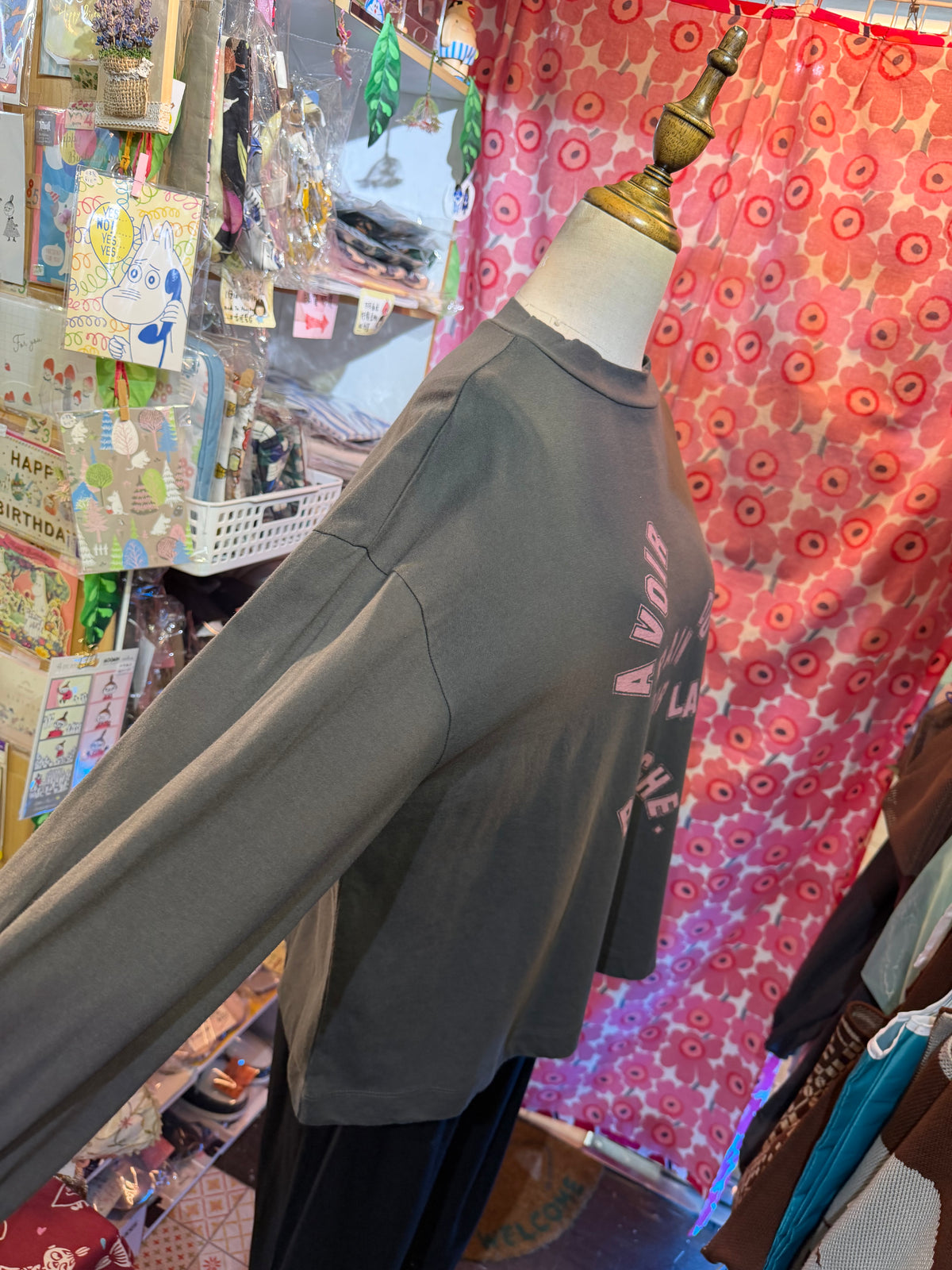 Laiterie A Voir… Charcoal T-shirt, made in Japan
