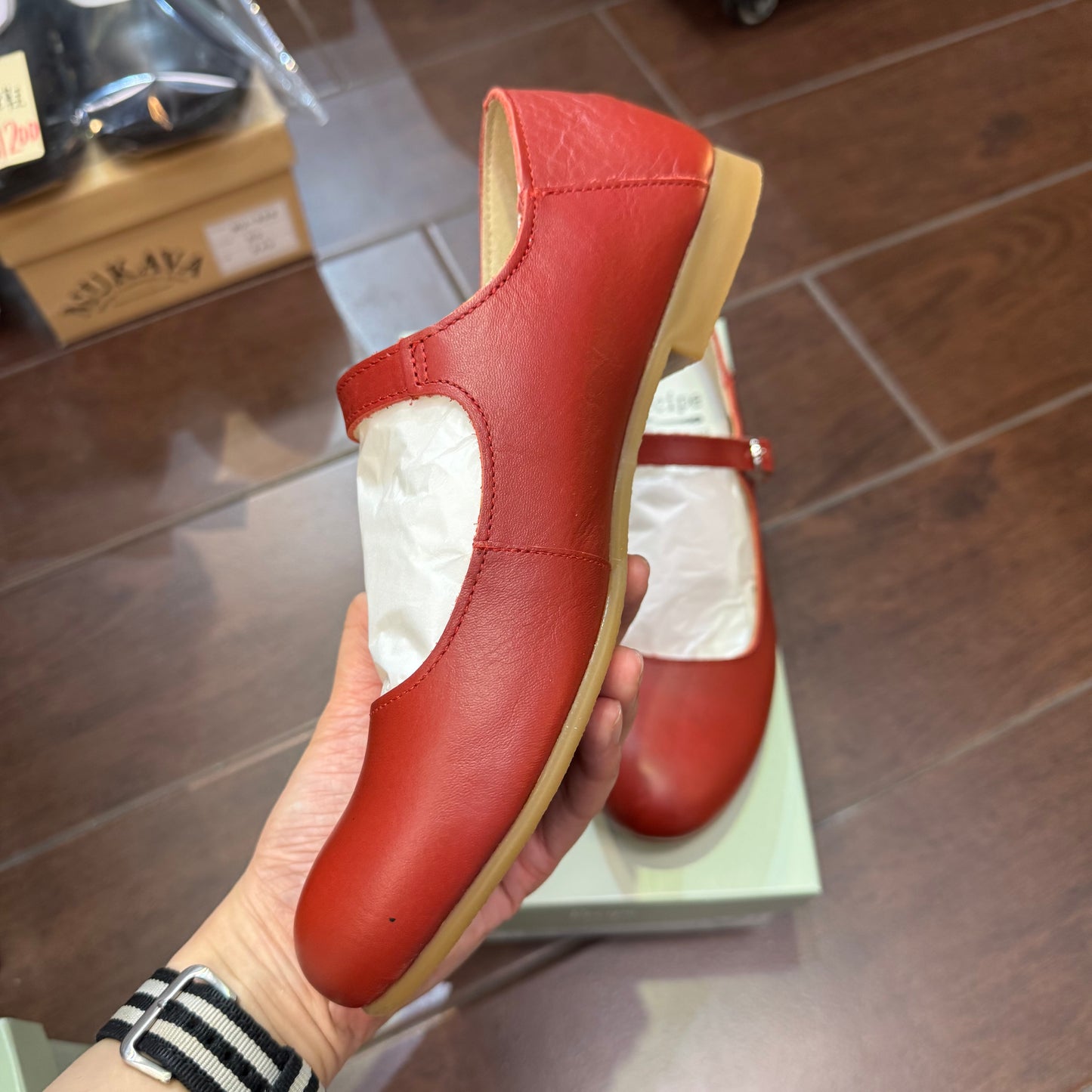 Recipe Mary Jane Leather Shoes, 3 Colors, made in Japan
