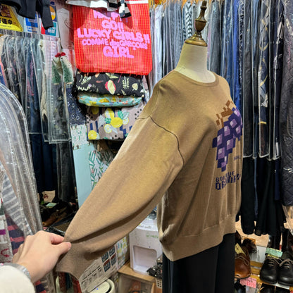 EXTRA30- Boutique Ordinary Grape Brown Knit Pullover