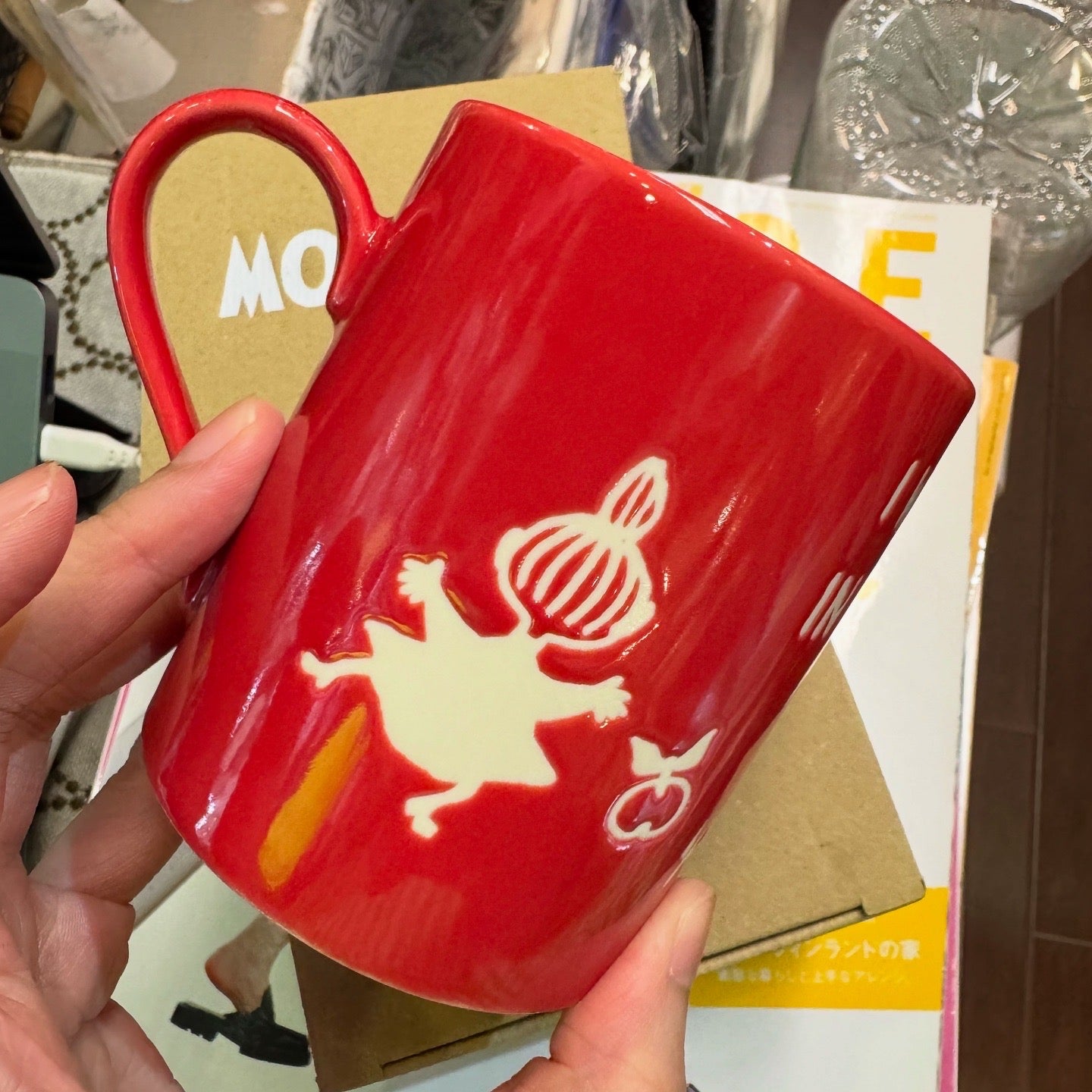 Little My Porcelain Red Mug, made in Japan