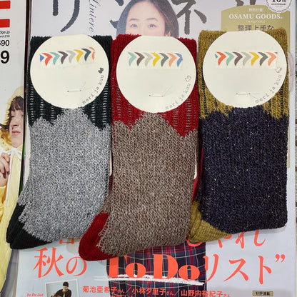 $99 only- Meri ja kuu Wool Socks, 3 Colors, made in Japan