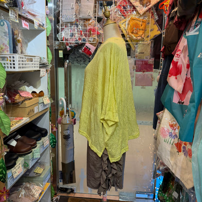 Nachukara Yellow Blouse, made in Japan