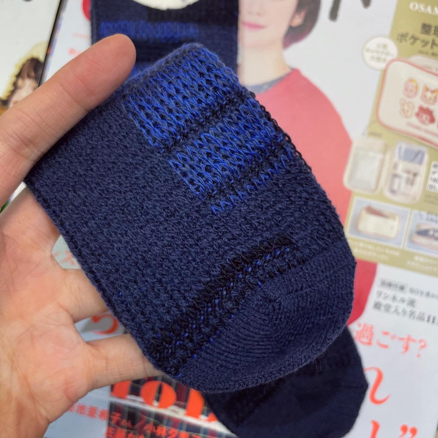 $99 only- Meri ja kuu Blue Wool Socks, made in Japan