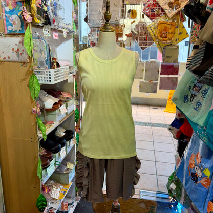Ichi Cotton Tank Top, 3 Colors, made in Japan