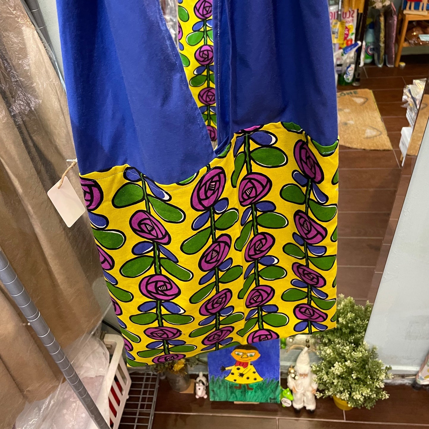 Handmade Floral Tote Bag, Fabric from Japan