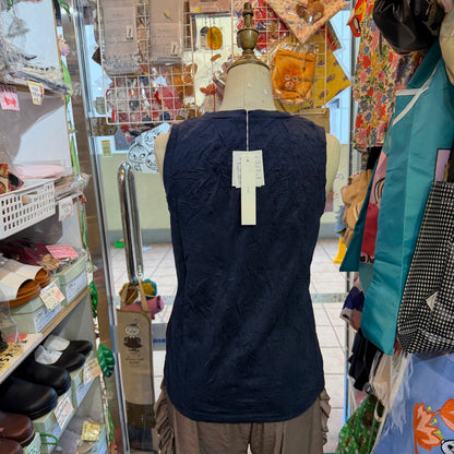 Ichi Cotton-blend Vest Tank Top, 3 Colors, made in Japan