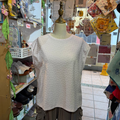 Latelier du Savon Polka Pink Vest Tank Top, made in Japan