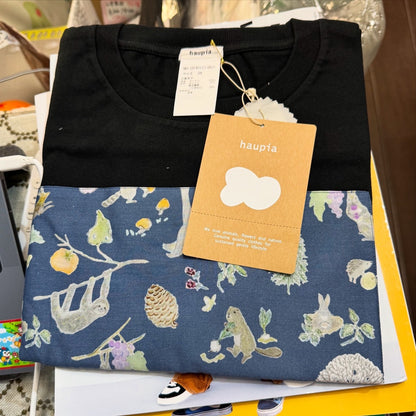 Haupia Animals T-shirt, 4 Colors, made in Japan