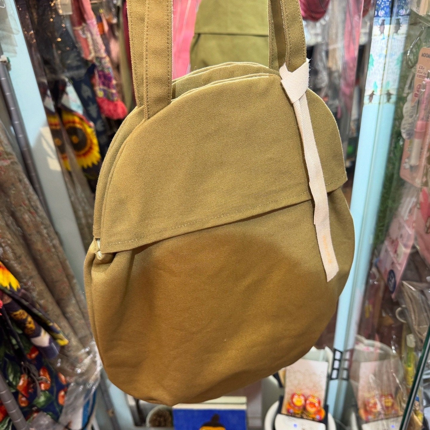 Anvocoeur Caramel Canvas Egg Bag, made in Japan