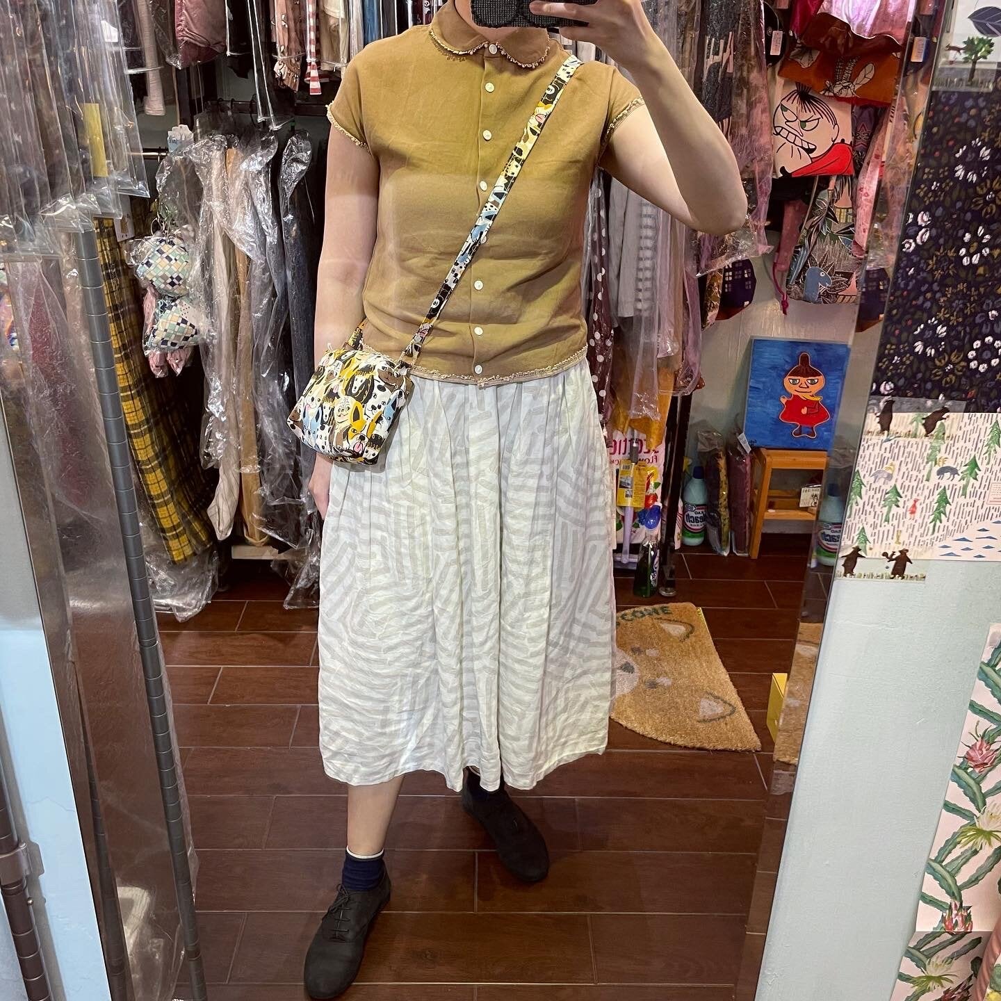 Handmade Dogs Prints Bag, fabric from Japan