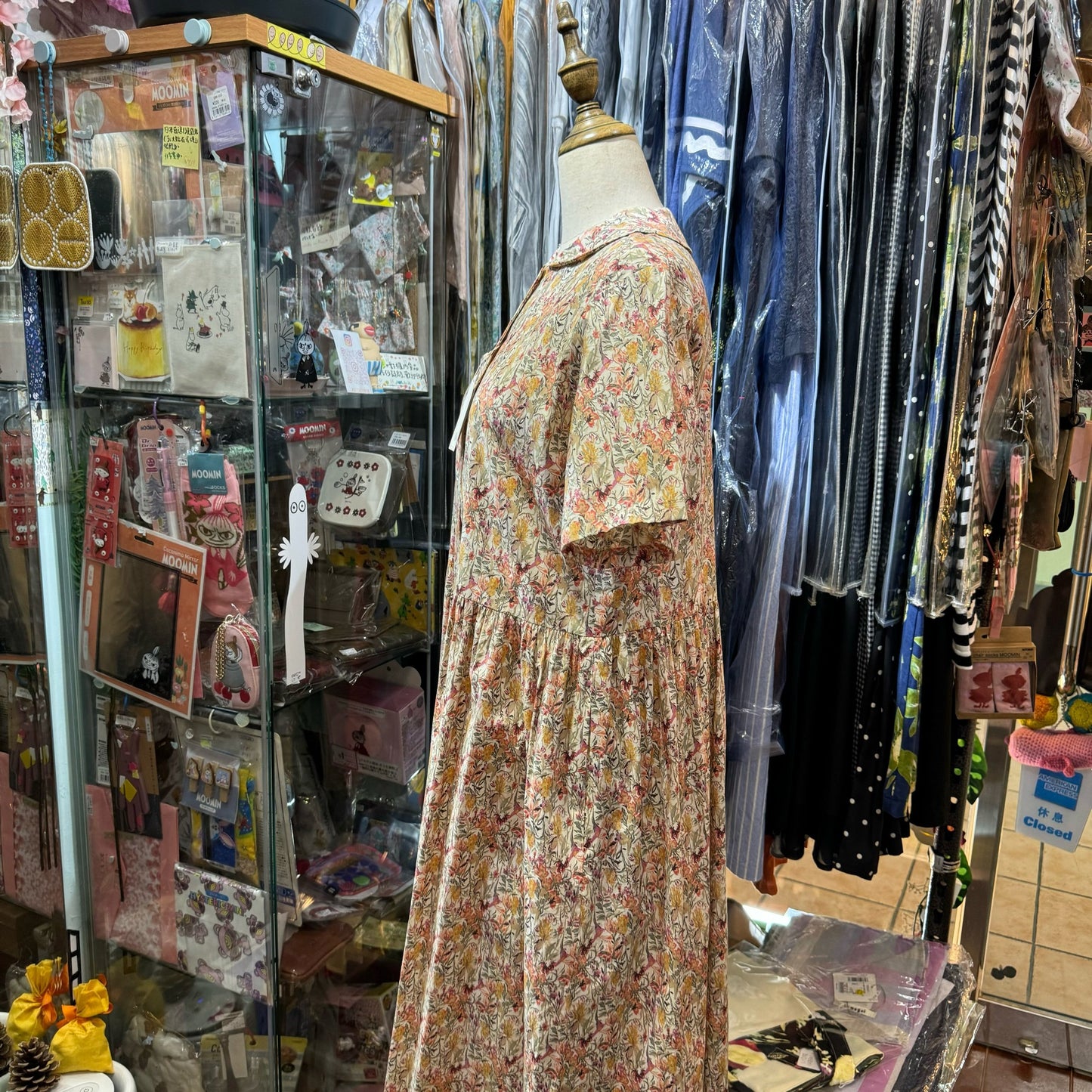 Sale- Crespi Floral Dress, made in Japan