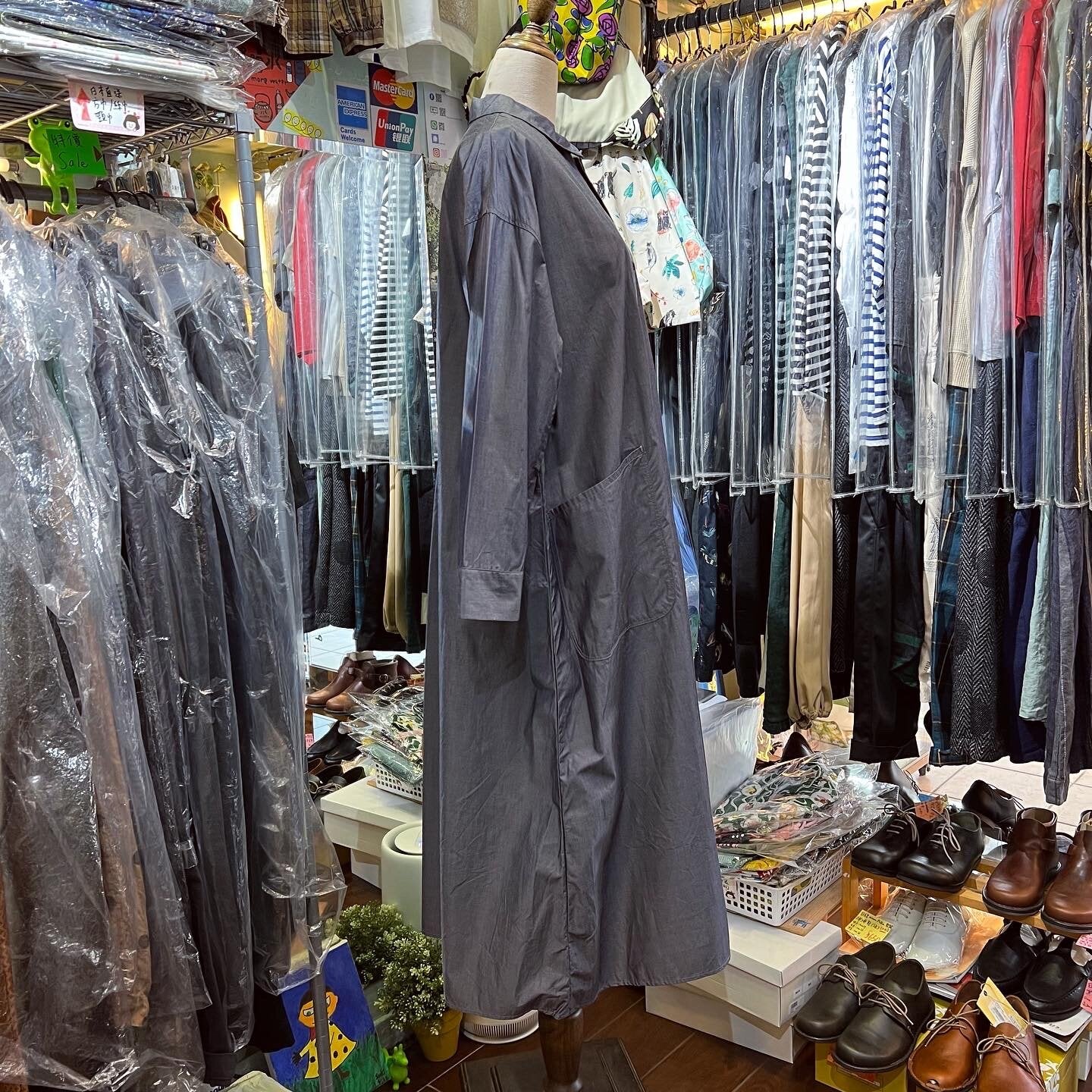 EXTRA20- Nouvelles du paradis Charcoal Dress, made in Japan