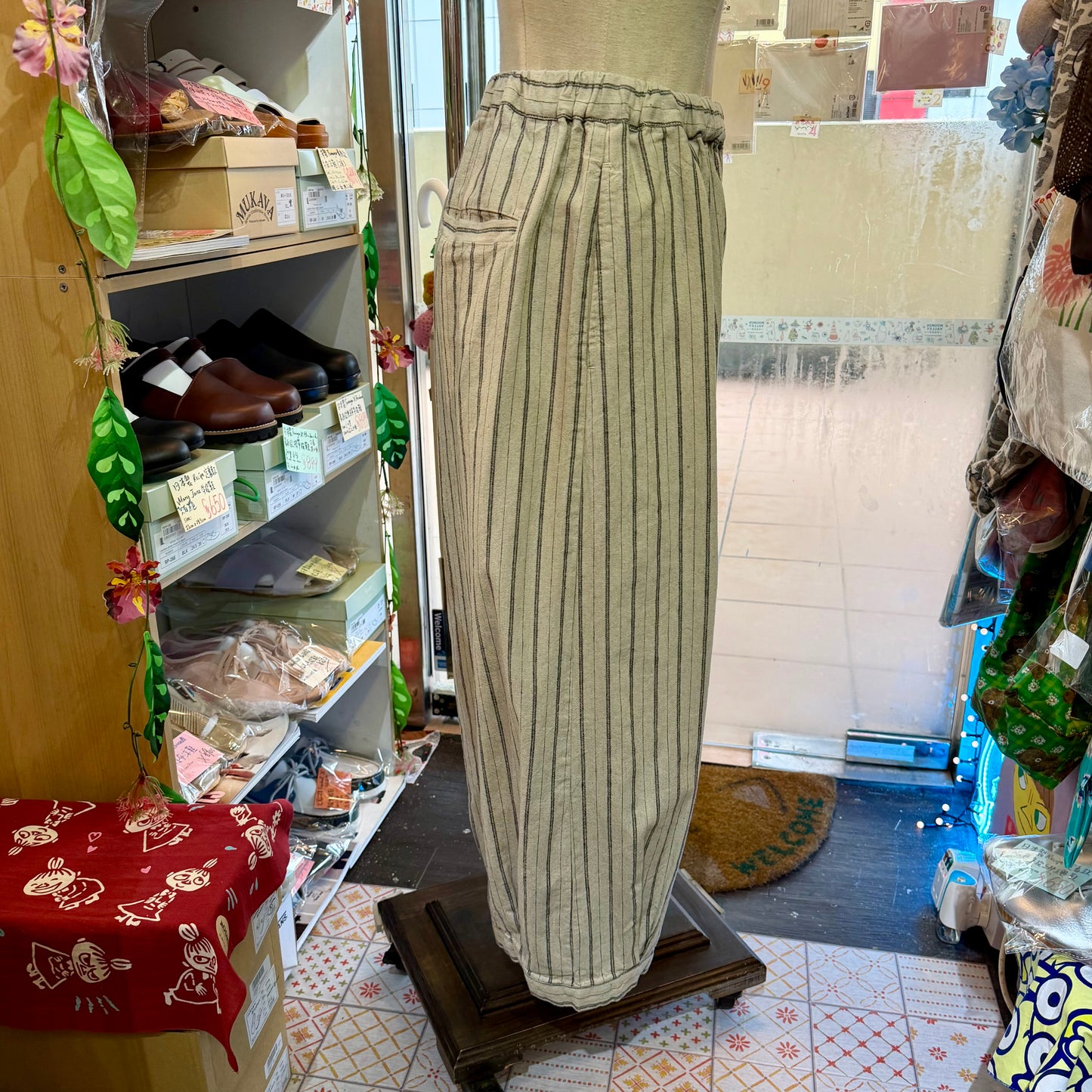 Sun Valley Natural Striped Pants